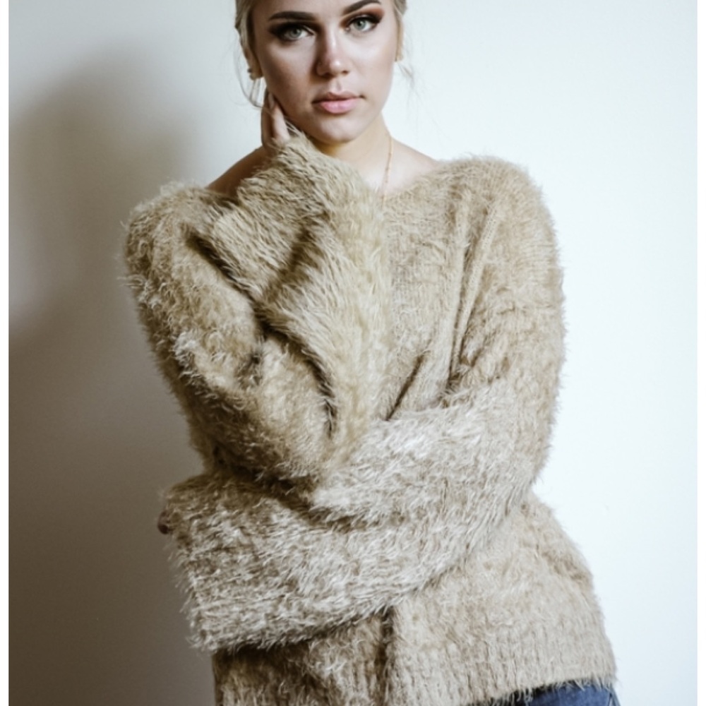 Very J Fuzzy Sweater - Picture 1 of 6
